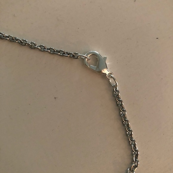 Sterling Silver Square Picture Pendant & Stainless Steel Necklace 18” - Picture 5 of 5